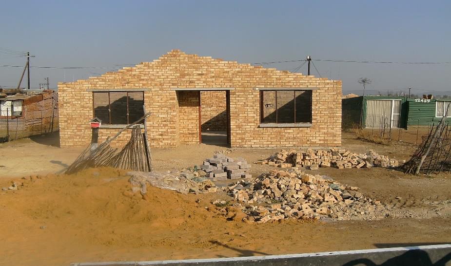 RDP house under construction in Parys, Free State