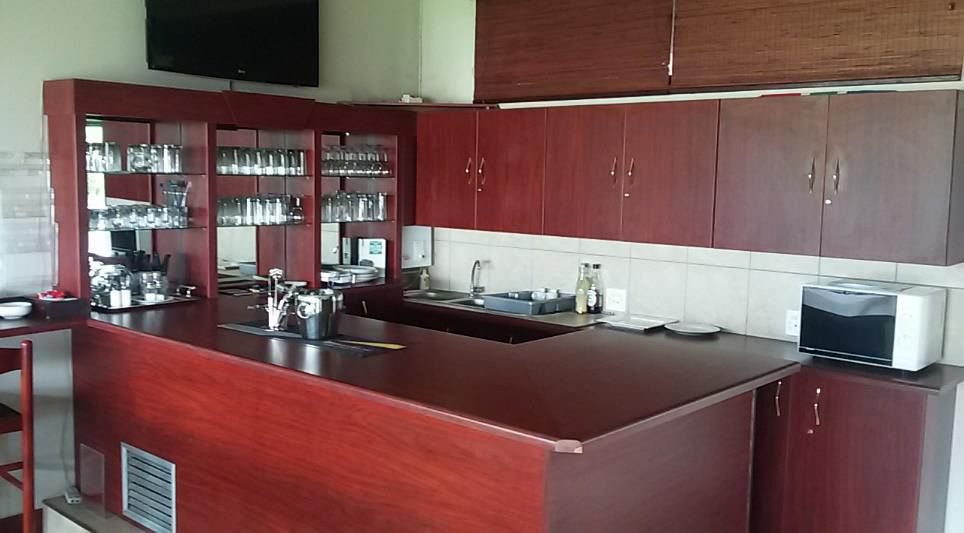 Refurbished bar and servery inside a Wanderers Stadium suite